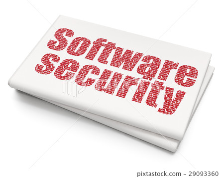 Security concept: Software Security on Blank Security concept: Software Security on Blank 29093360