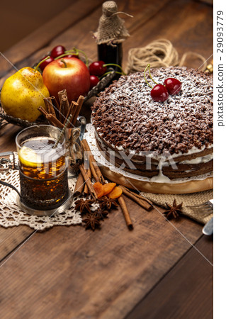 Homemade chocolate pie  29093779