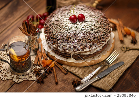Homemade chocolate pie  29093840