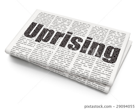 Political concept: Uprising on Newspaper 29094055
