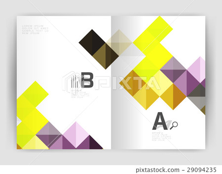 Minimalistic square brochure or leaflet business Minimalistic square brochure or leaflet business 29094235