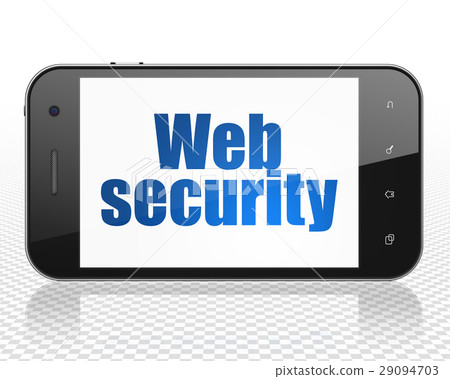 Web design concept: Smartphone with Web Security 29094703