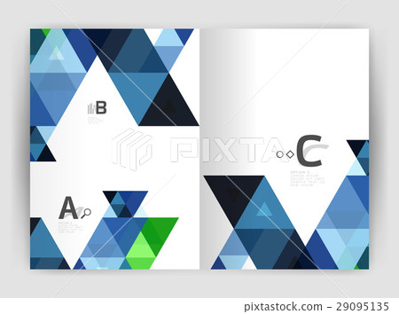 Print template modern elegant background triangle 29095135