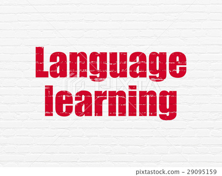 Learning concept: Language Learning on wall Learning concept: Language Learning on wall 29095159