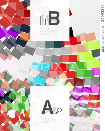 Abstract geometrical texture with infographic 29095233