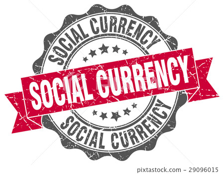 social currency stamp. sign. seal 29096015