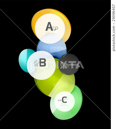 Glass circles on black 29096407