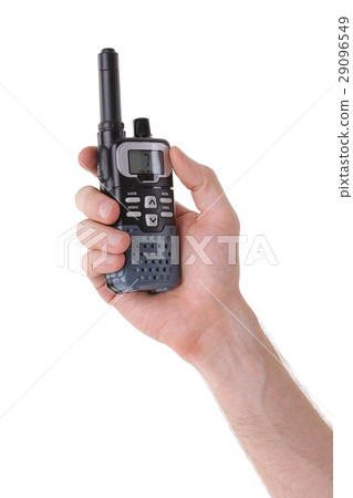 Portable UHF radio transceiver isolated  29096549