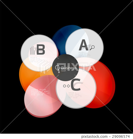 Abstract circles on black Abstract circles on black 29096574