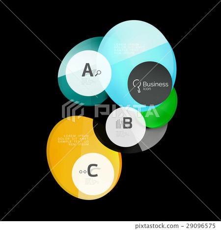 Glass color circles - infographic elements on Glass color circles - infographic elements on 29096575