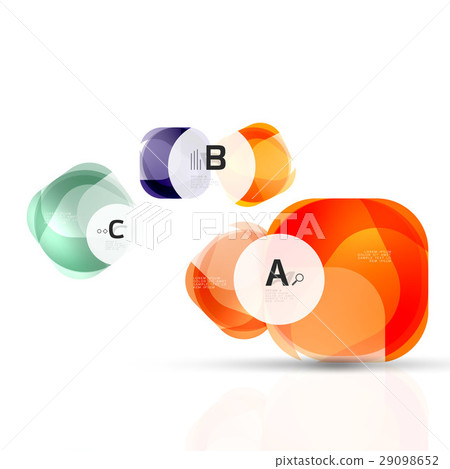 Isolated glossy shiny squares template Isolated glossy shiny squares template 29098652