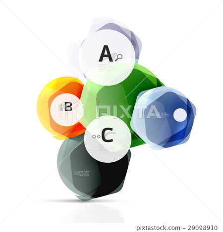 Geometrical hexagon aqua elements Geometrical hexagon aqua elements 29098910