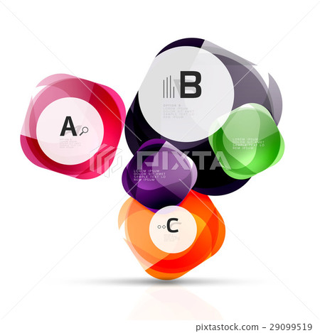 Vector glossy square elements 29099519