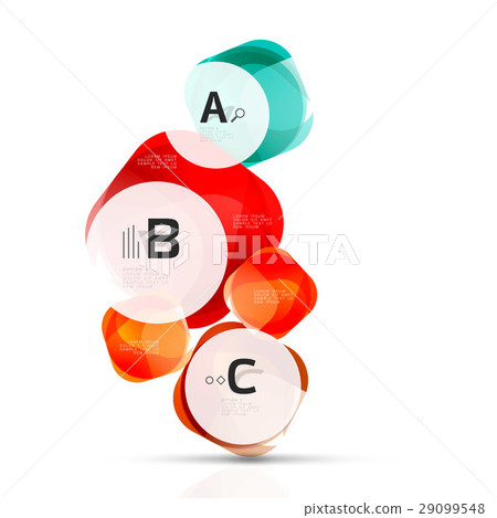 Futuristic flying squares, abstract background 29099548