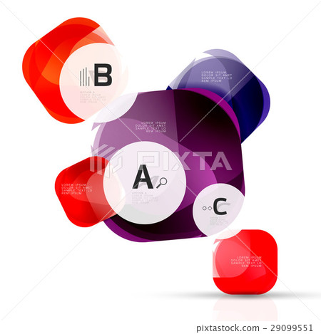 Vector glossy square elements 29099551