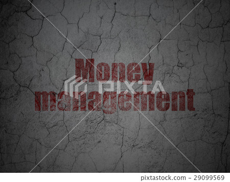 Currency concept: Money Management on grunge wall Currency concept: Money Management on grunge wall 29099569
