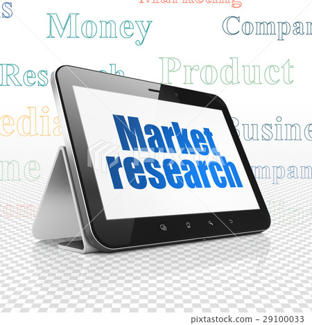 Marketing concept: Tablet Computer with Market 29100033