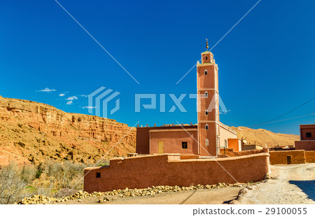 Mosque in Bou Tharar village. Morocco, the Valley 29100055