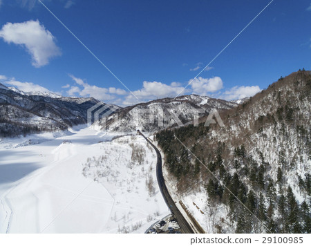 冬天的札幌湖(航空攝影) 冬天的札幌湖(航空攝影) 29100985