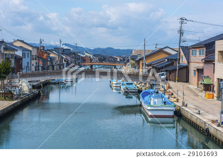 Waterway of Uchikawa of Imizu City of Shinminato 29101693