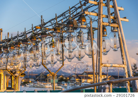 黑部漁港和立山山脈 黑部漁港和立山山脈 29101726