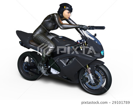Super woman rider - Stock Illustration [29101789] - PIXTA