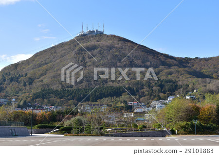 從綠島的函館山的視圖 29101883