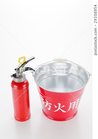 Fire protection bucket and fire extinguisher 29108954