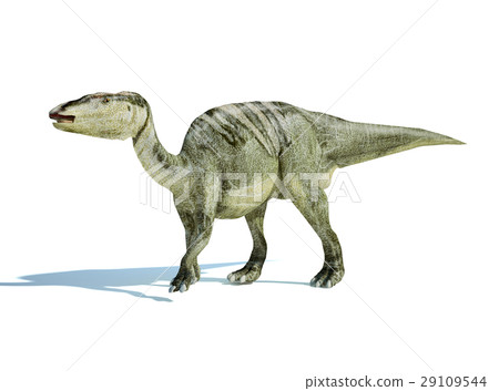 Photorealistic 3 D rendering of an Edmontosaurus. 29109544