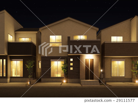 Detached house Night view