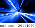 speed motion on night road 29114090