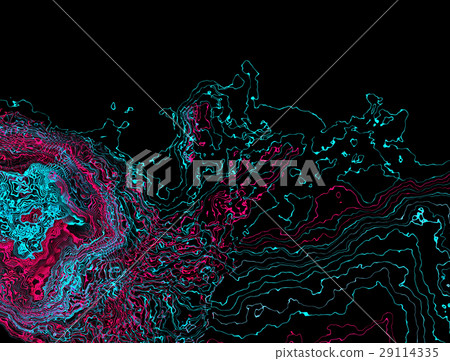 abstract blue red twisted waves 29114335