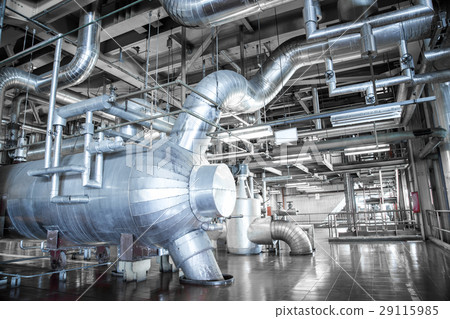 Equipment and piping as found inside powerhouse 29115985