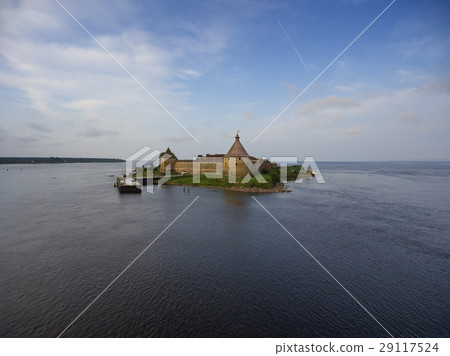 Aerial view on fortress Oreshek on island 29117524