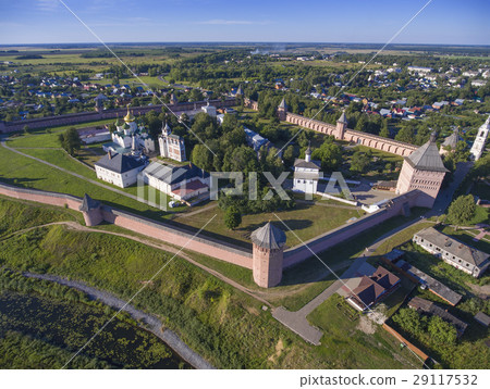 Aerial view on Monastery in Suzdal Aerial view on Monastery in Suzdal 29117532