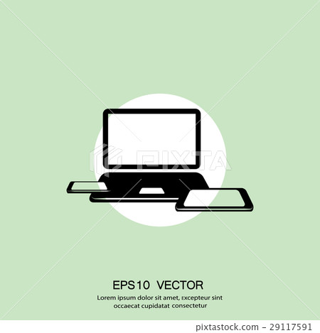 Pictograph of computer - Stock Illustration [29117591] - PIXTA