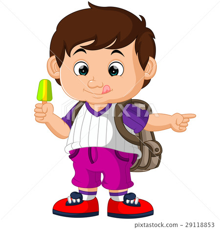 cute boy holding ice cream cartoon cute boy holding ice cream cartoon 29118853
