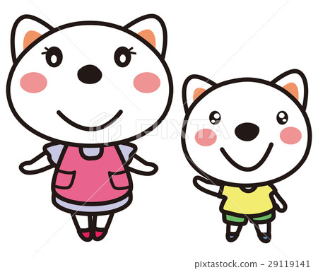 Cat's mom and child 29119141