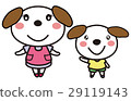 Dog mother and child 29119143