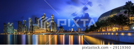 Singapore Skyline and view of Marina Bay Singapore Skyline and view of Marina Bay 29119360