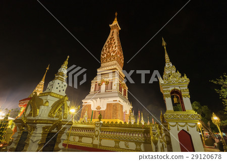 Wat Phra That Panom temple at night, Nakhon Phanom Wat Phra That Panom temple at night, Nakhon Phanom 29120678