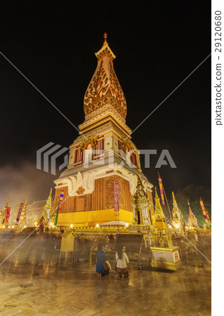 Wat Phra That Panom temple at night, Nakhon Phanom Wat Phra That Panom temple at night, Nakhon Phanom 29120680