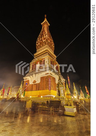 Wat Phra That Panom temple at night, Nakhon Phanom Wat Phra That Panom temple at night, Nakhon Phanom 29120681