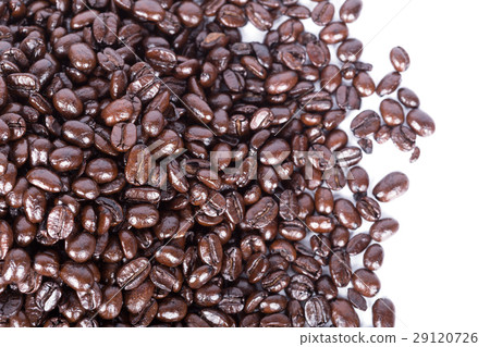 Coffee beans isoalted on white 29120726