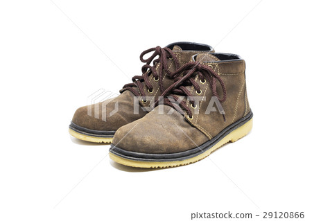 leather shoes isolated white background 29120866