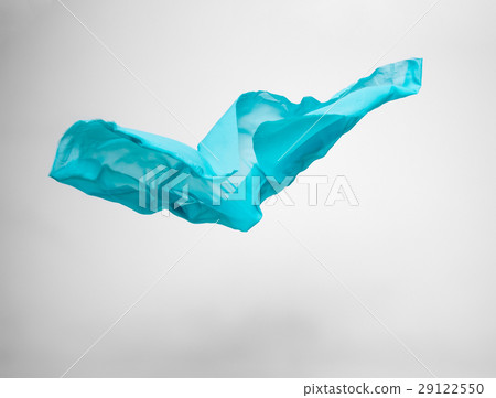 abstract teal fabric in motion 29122550