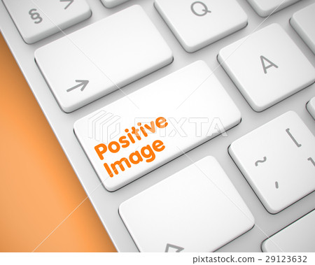 Positive Image - Inscription on White Keyboard 29123632