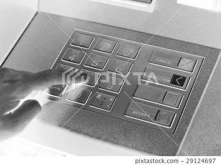 ATM error problem or out of service concept. 29124697