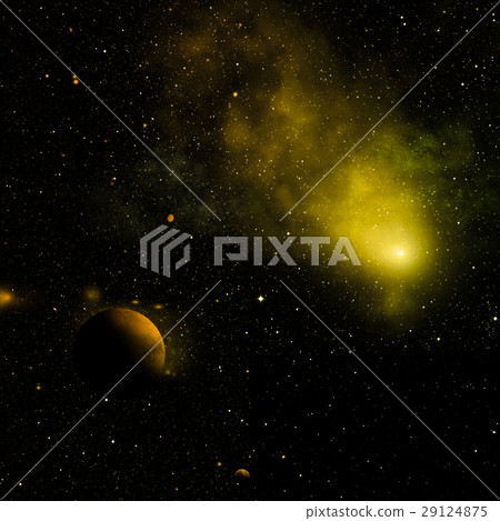 Far-out planets in a space. Far-out planets in a space. 29124875