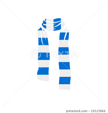 Stripped scarf icon, winter cold season logo 29125668